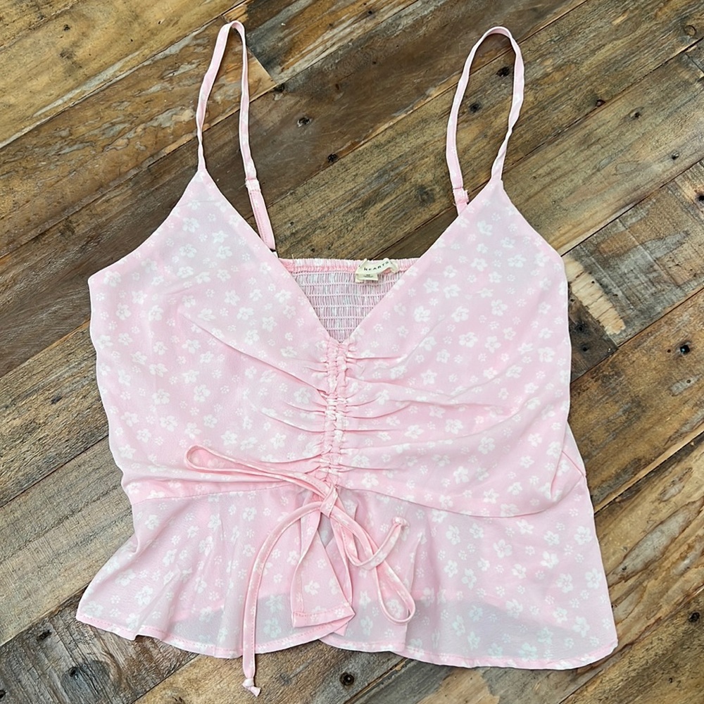 LA Hearts Pink Top